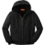Custom CornerStone Washed Duck Cloth Insulated Hooded Work Jacket. Black