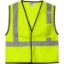 Custom CornerStone ANSI 107 Class 2 Economy Mesh One-Pocket Vest. Safety Yellow/Silver