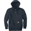 Custom Carhartt Rain Defender Paxton Heavyweight Hooded Zip-Front Sweatshirt. New Navy Blue