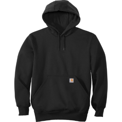Custom Carhartt Rain Defender Paxton Heavyweight Hooded Sweatshirt. Black