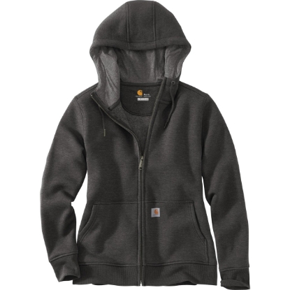 Custom Carhartt Womens Clarksburg Full-Zip Hoodie Carbon Heather Gray