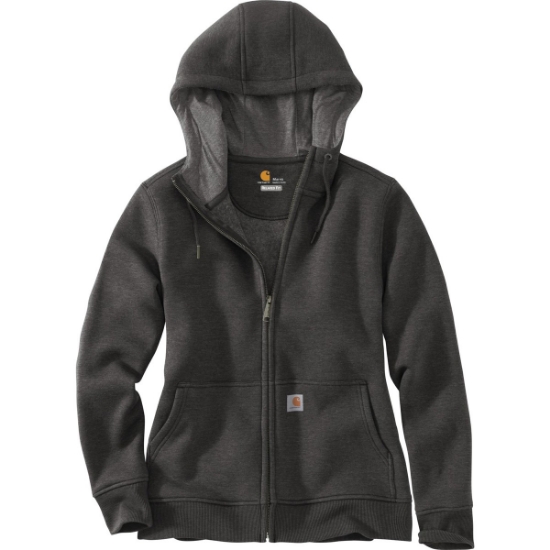 Custom Carhartt Womens Clarksburg Full-Zip Hoodie Carbon Heather Gray