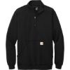 Custom Carhartt Midweight 1/4-Zip Mock Neck Sweatshirt Black