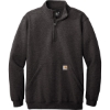 Custom Carhartt Midweight 1/4-Zip Mock Neck Sweatshirt Carbon Heather Gray