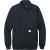 Custom Carhartt Midweight 1/4-Zip Mock Neck Sweatshirt New Navy Blue