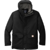 Custom Carhartt Super Dux Insulated Hooded Coat Black
