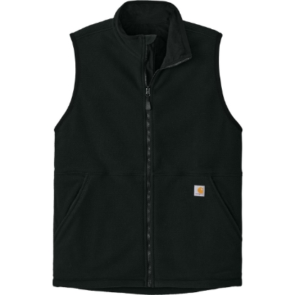 Custom Carhartt Textured Fleece Vest Black