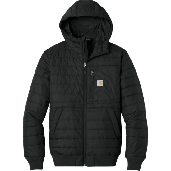 Custom Carhartt Gilliam Insulated Hooded Jacket Black