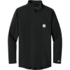 Custom Carhartt Force 1/4-Zip Long Sleeve T-Shirt Black