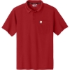 Custom Carhartt Force Snag-Resistant Pocket Polo Crimson Red