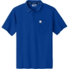 Custom Carhartt Force Snag-Resistant Pocket Polo Royal Glass Blue