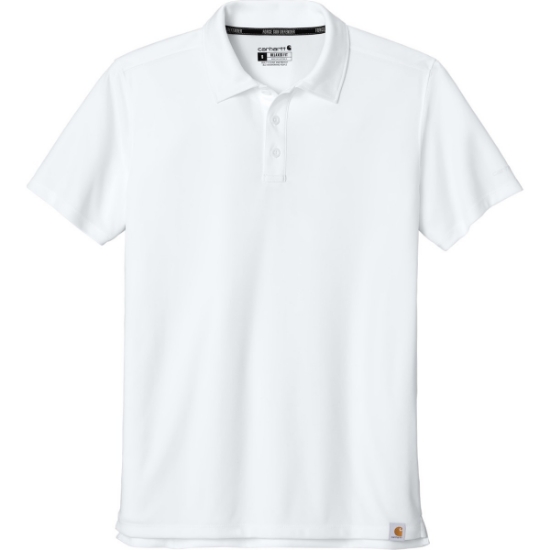 Custom Carhartt Force Sun Defender Polo White