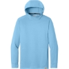 Custom Carhartt Force Sun Defender Long Sleeve Hooded T-Shirt Fresh Water Blue