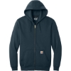 Custom Carhartt Midweight Hooded Zip-Front Sweatshirt. New Navy Blue