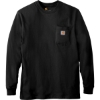 Custom Carhartt Workwear Pocket Long Sleeve T-Shirt. Black