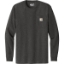 Custom Carhartt Workwear Pocket Long Sleeve T-Shirt. Carbon Heather Gray
