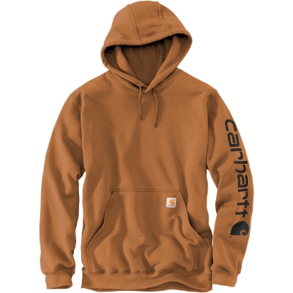 Custom Carhartt Midweight Hooded Logo Sweatshirt Carhartt® Brown