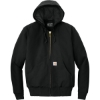 Custom Carhartt Tall Quilted-Flannel-Lined Duck Active Jac. Black