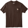 Custom Carhartt Tall Workwear Pocket Short Sleeve T-Shirt. Dark Brown