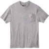 Custom Carhartt Tall Workwear Pocket Short Sleeve T-Shirt. Heather Grey