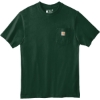 Custom Carhartt Tall Workwear Pocket Short Sleeve T-Shirt. Hunter Green