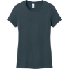 Custom District Womens Perfect Weight Tee. Deep Steel Blue