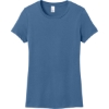 Custom District Womens Perfect Weight Tee. Maritime Blue
