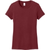 Custom District Womens Perfect Weight Tee. Sangria