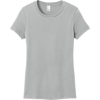 Custom District Womens Perfect Weight Tee. Silver