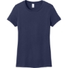 Custom District Womens Perfect Weight Tee. Tanzanite Blue