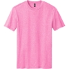 Custom District Perfect Blend CVC Tee. Awareness Pink Heather