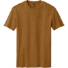 Custom District Perfect Blend CVC Tee. Duck Brown Heather