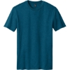 Custom District Perfect Blend CVC Tee. Deep Turquoise Blue Fleck