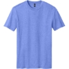 Custom District Perfect Blend CVC Tee. Electric Purple Heather