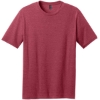 Custom District Perfect Blend CVC Tee. Heathered Red