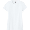 Custom District Womens Perfect Blend CVC Tee. White