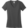 Custom District - Womens Perfect Weight V-Neck Tee. Charcoal Gray