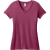 Custom District - Womens Perfect Weight V-Neck Tee. Hthrd Loganbry