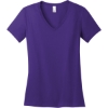 Custom District - Womens Perfect Weight V-Neck Tee. Purple