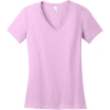 Custom District - Womens Perfect Weight V-Neck Tee. Soft Purple