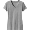 Custom District Womens Perfect Blend CVC V-Neck Tee. GreyFrost