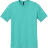 Custom District Perfect Tri Tee. Aqua Heather Blue