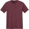 Custom District Perfect Tri Tee. Maroon Red Frost