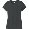 Custom District Womens Perfect Tri Tee. Black Frost