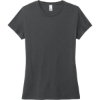 Custom District Womens Perfect Tri Tee. Charcoal Gray