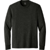 Custom District Perfect Tri Long Sleeve Tee . Black Frost