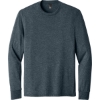 Custom District Perfect Tri Long Sleeve Tee . Navy Blue Frost