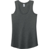 Custom District Womens Perfect Tri Racerback Tank. Black Frost