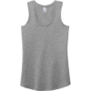 Custom District Womens Perfect Tri Racerback Tank. Grey Frost