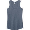 Custom District Womens Perfect Tri Racerback Tank. Navy Blue Frost